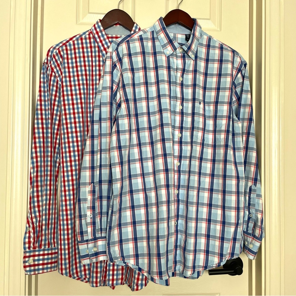 Izod Men's Plaid Button-Down Shirts